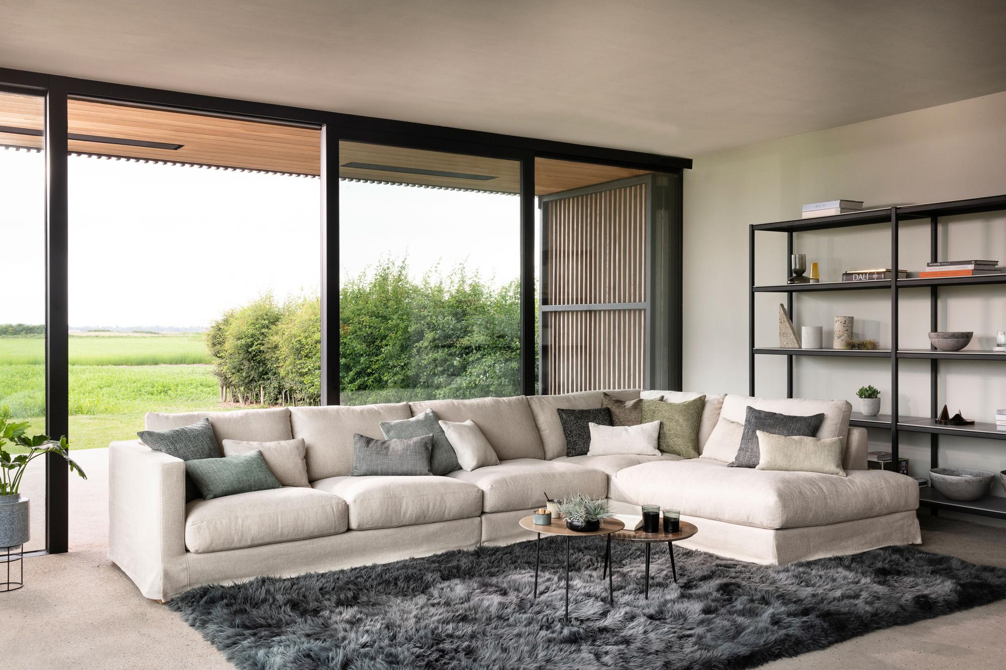 Linen Life fabric sofa by Ter Molst
