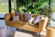 sofa with ecological vivalife fabric 